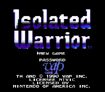 Isolated Warrior (USA) screen shot title